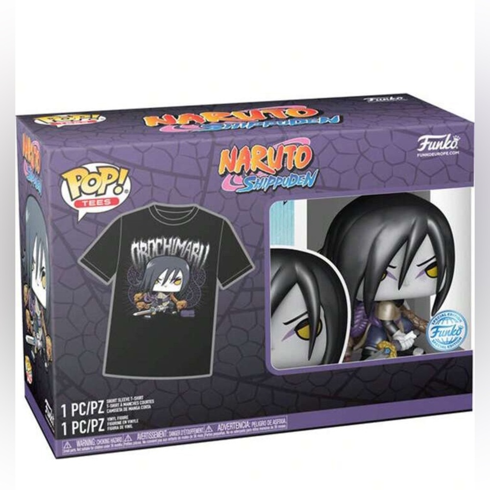 Orochimaru tshirt and funko pop new in box